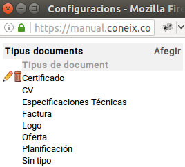 Configuradors per a documents