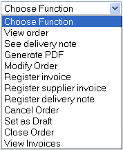 Functions for a purchase
